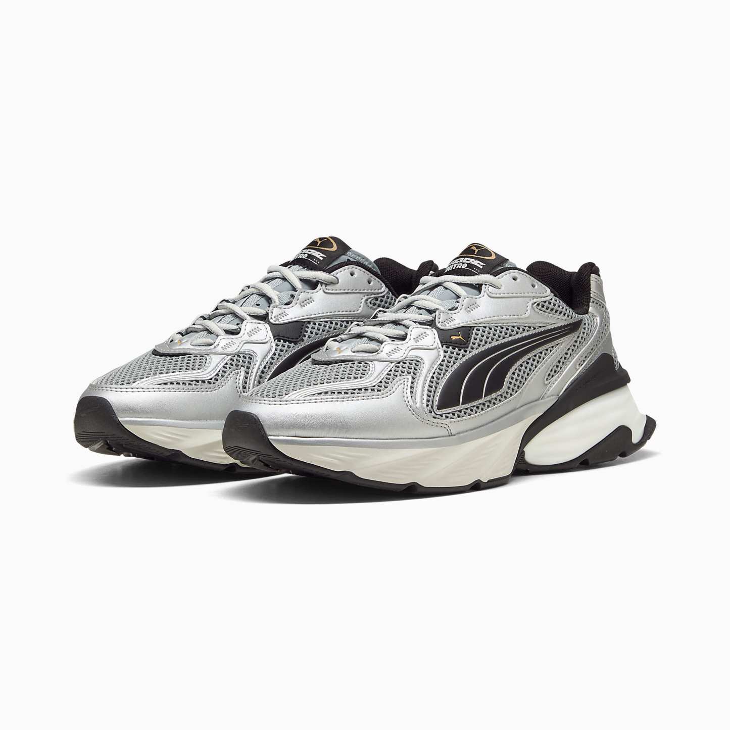 PUMA Fade UNISEX Ayakkabı - PUMA Silver-Cool Mid Gray-PUMA Black - 406203_04 - Görsel 4
