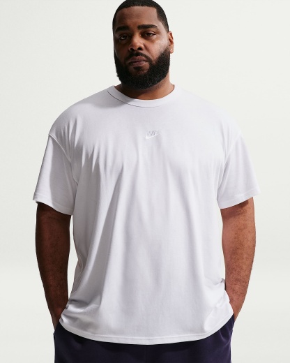 Nike Sportswear Premium Essentials Erkek Tişörtü - Beyaz