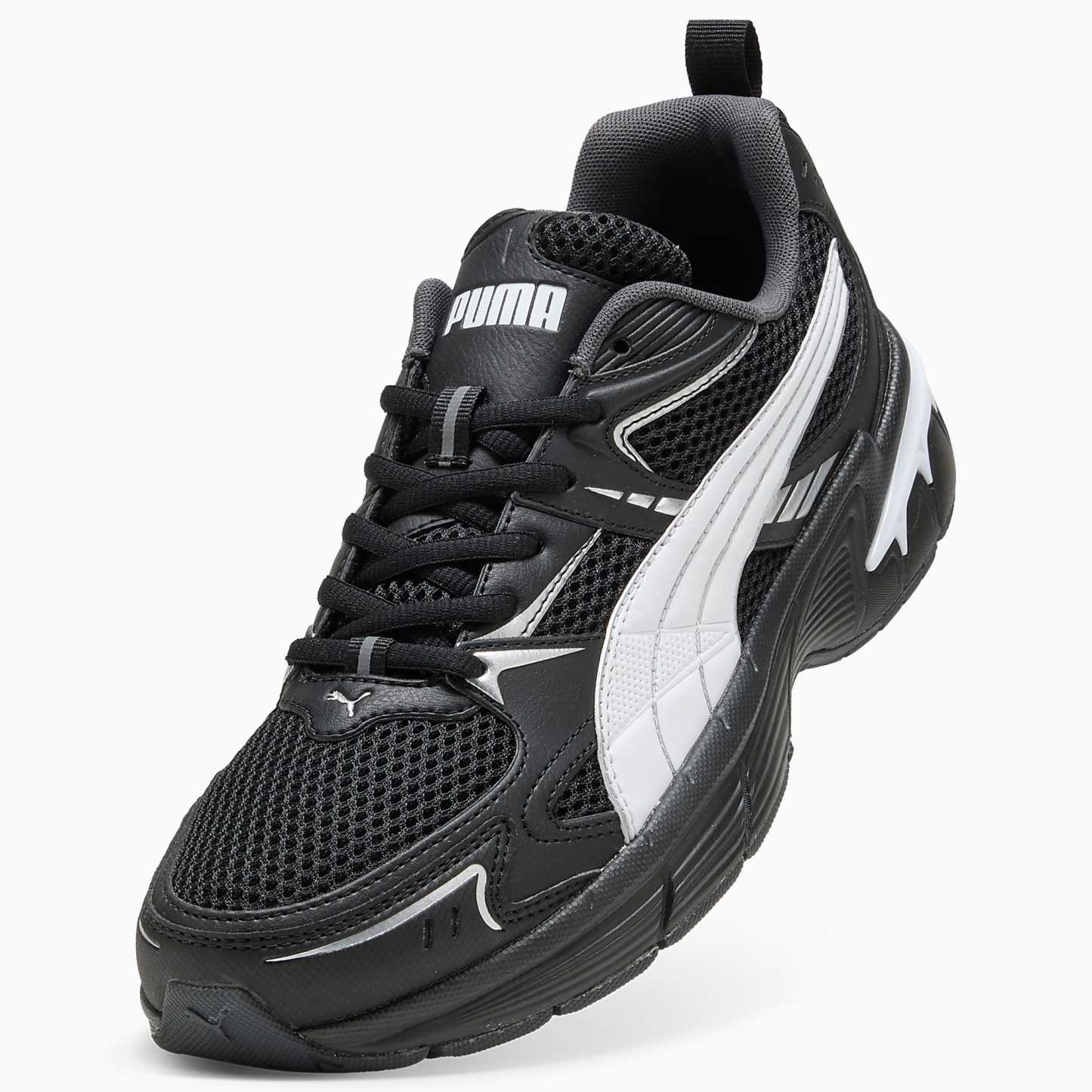 MILENIO Tech 2000 UNISEX Ayakkabı - Puma Black-Puma White-Puma Silver - 402625_01 - Görsel 6