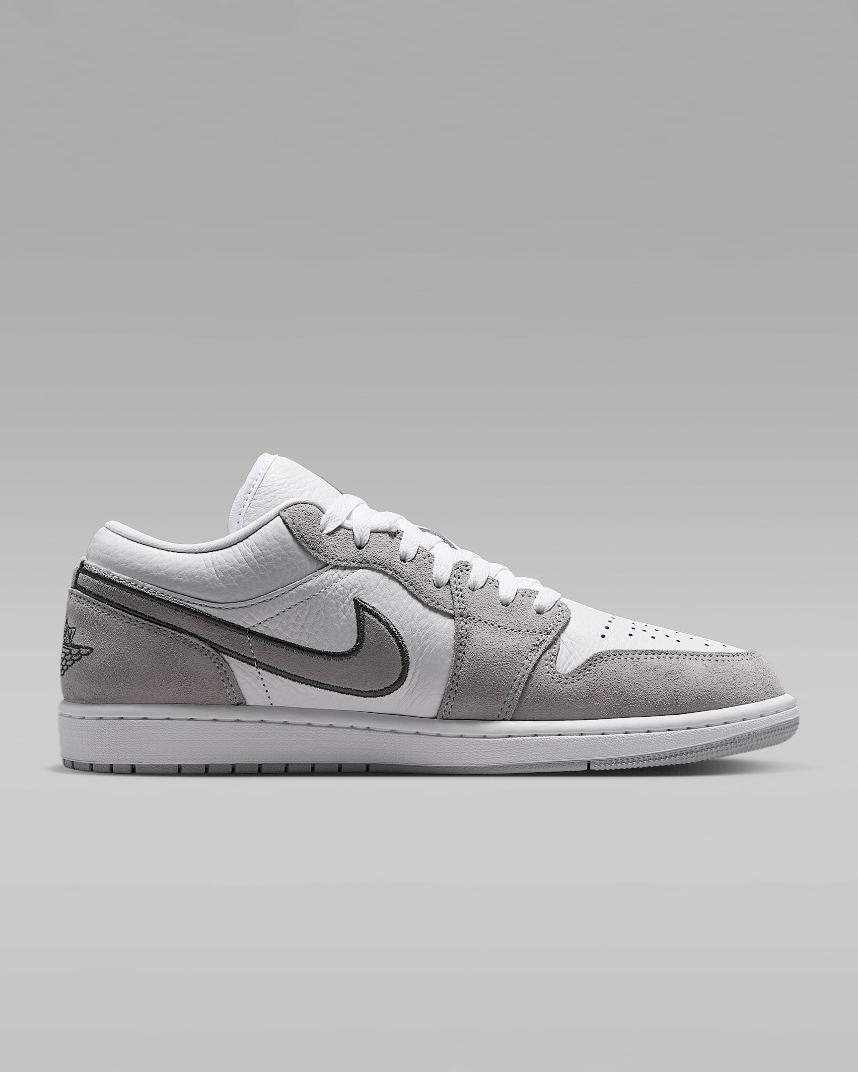 Air Jordan 1 Low SE Erkek Ayakkabısı - Beyaz/Iron Grey/Wolf Grey
