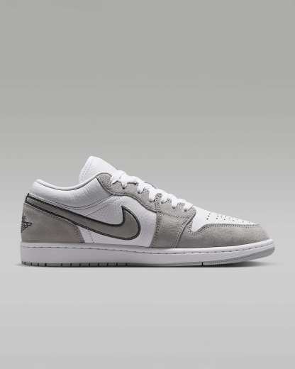 Air Jordan 1 Low SE Erkek Ayakkabısı - Beyaz/Iron Grey/Wolf Grey