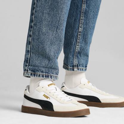 PUMA Club II Era Unisex Spor Ayakkabı - PUMA White-PUMA Black-Vapor Gray - 397447_07 - Görsel 2