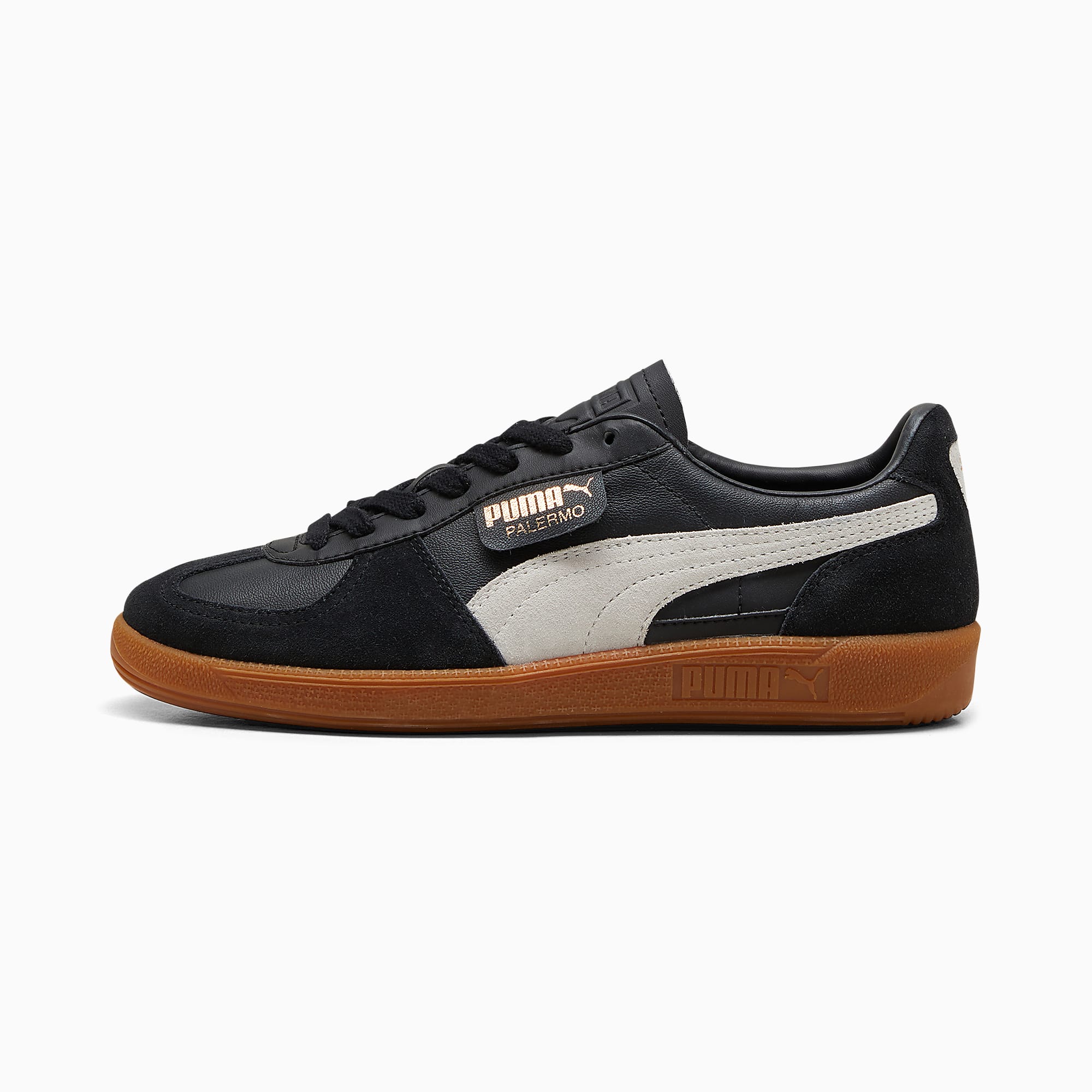 Palermo Deri Ayakkabı - PUMA Black-Feather Gray-Gum - 396464_03 - Görsel 1