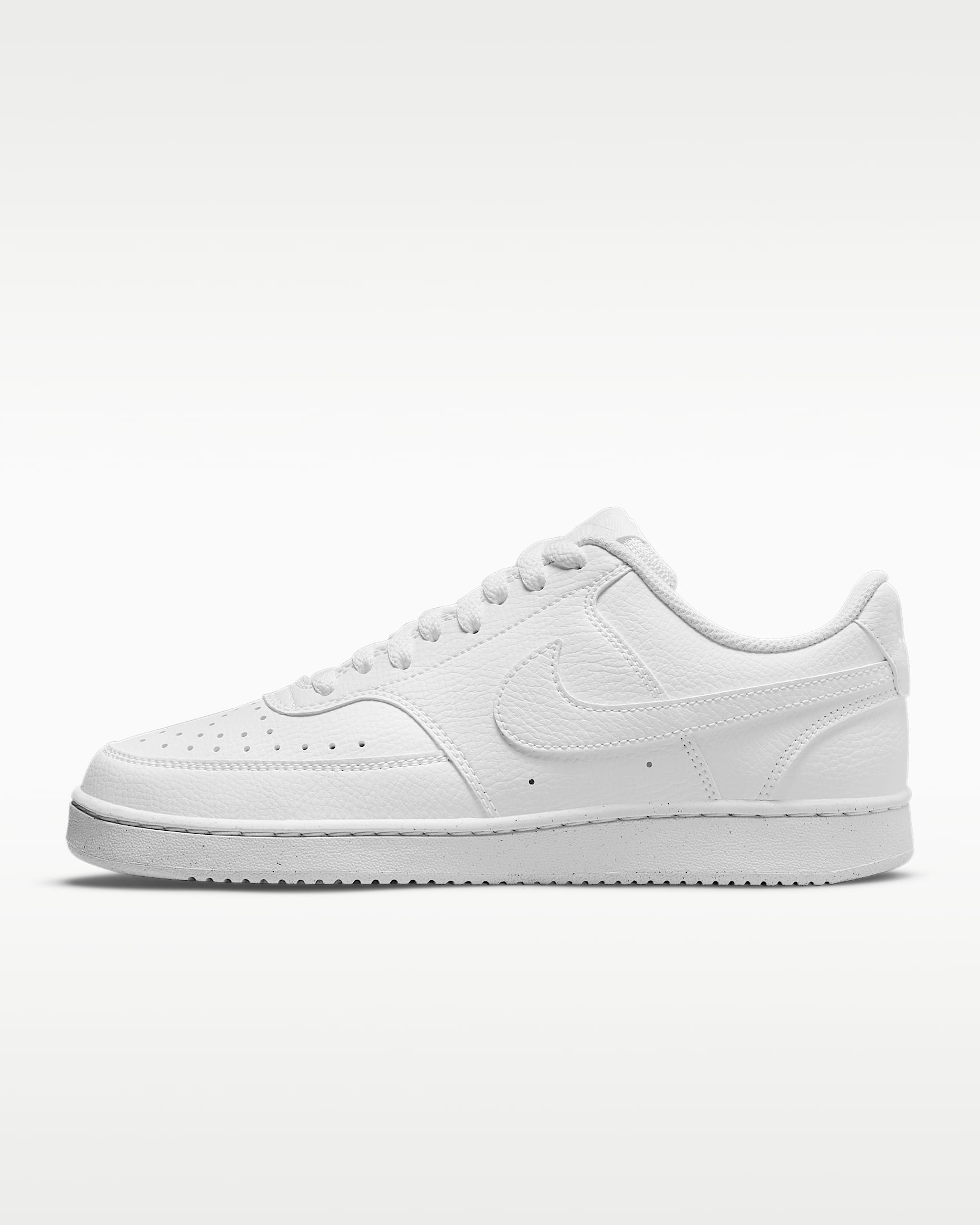 Nike Court Vision Low Next Nature Kadın Ayakkabısı - Beyaz/Beyaz/Beyaz