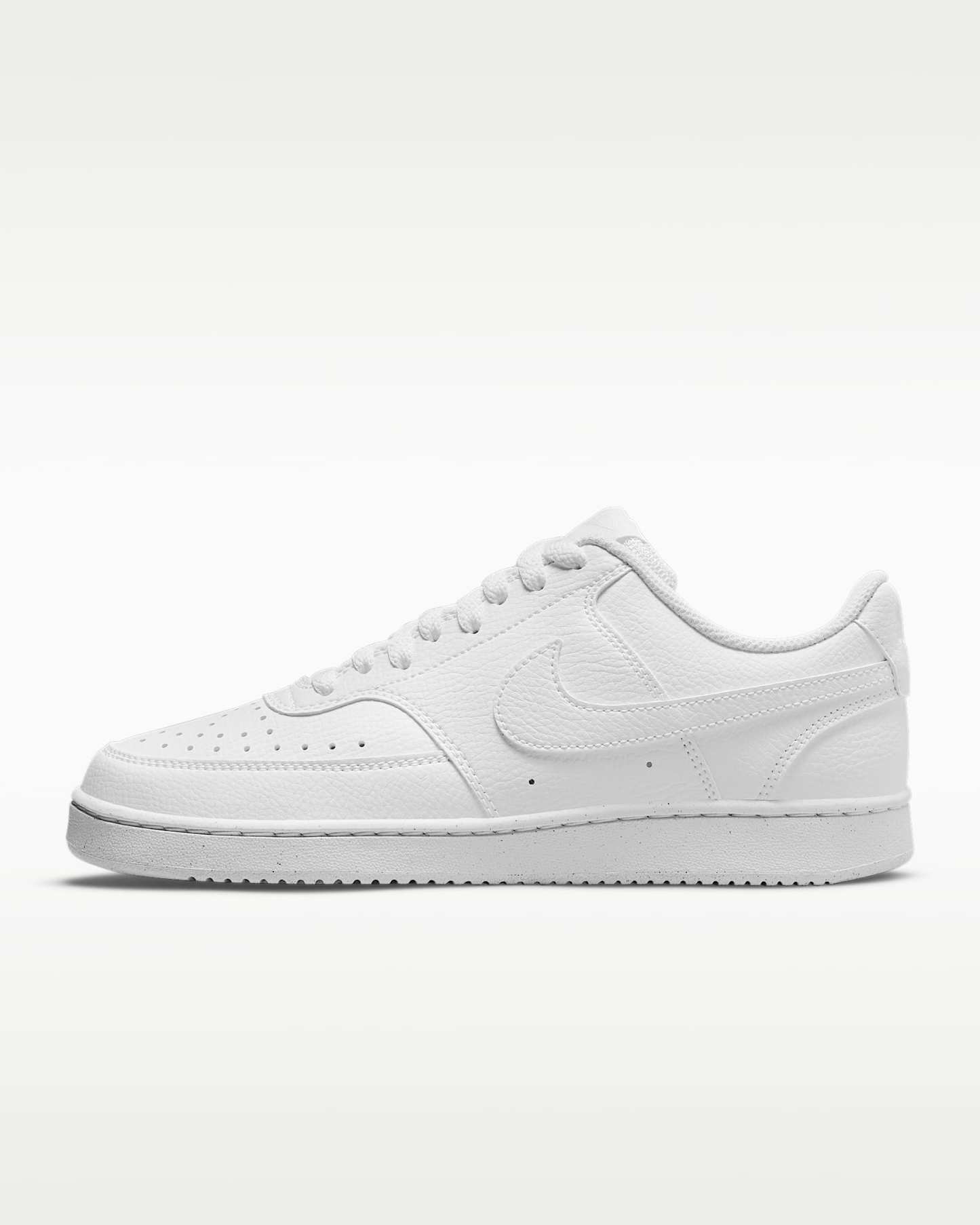 Nike Court Vision Low Next Nature Kadın Ayakkabısı - Beyaz/Beyaz/Beyaz