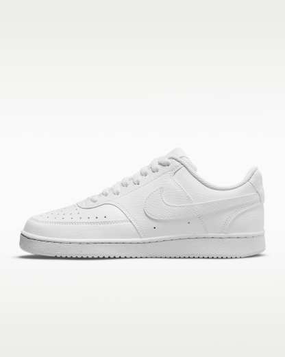 Nike Court Vision Low Next Nature Kadın Ayakkabısı - Beyaz/Beyaz/Beyaz