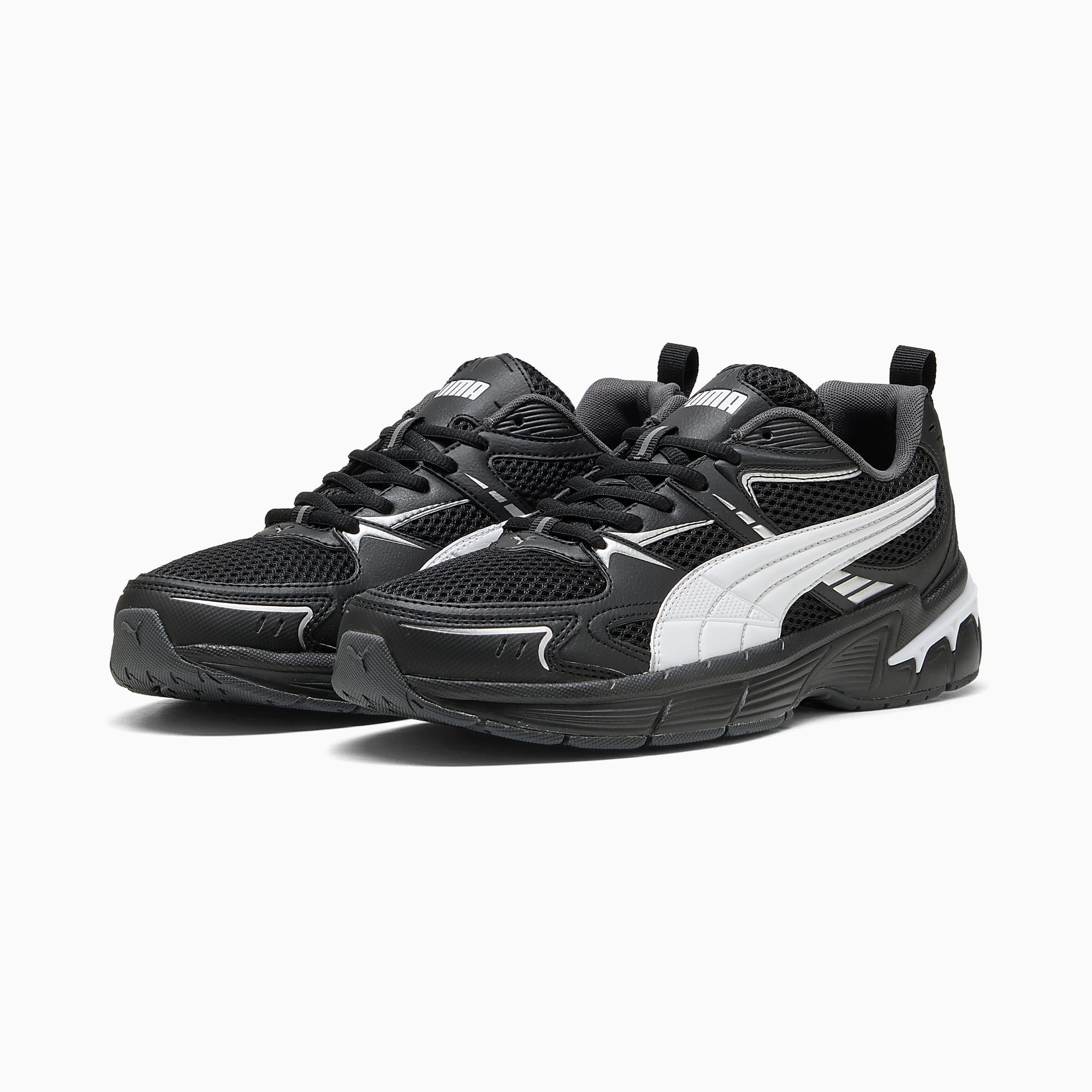 MILENIO Tech 2000 UNISEX Ayakkabı - Puma Black-Puma White-Puma Silver - 402625_01 - Görsel 2
