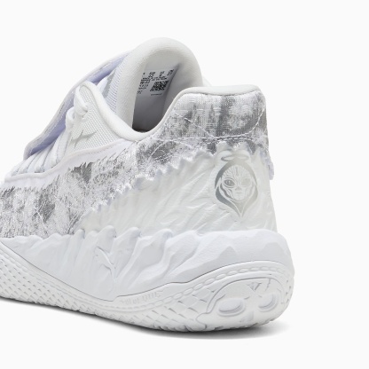MB.05 Lo Team UNISEX Basketbol Ayakkabısı - PUMA White-Gray Echo - 313266_02 - Görsel 5