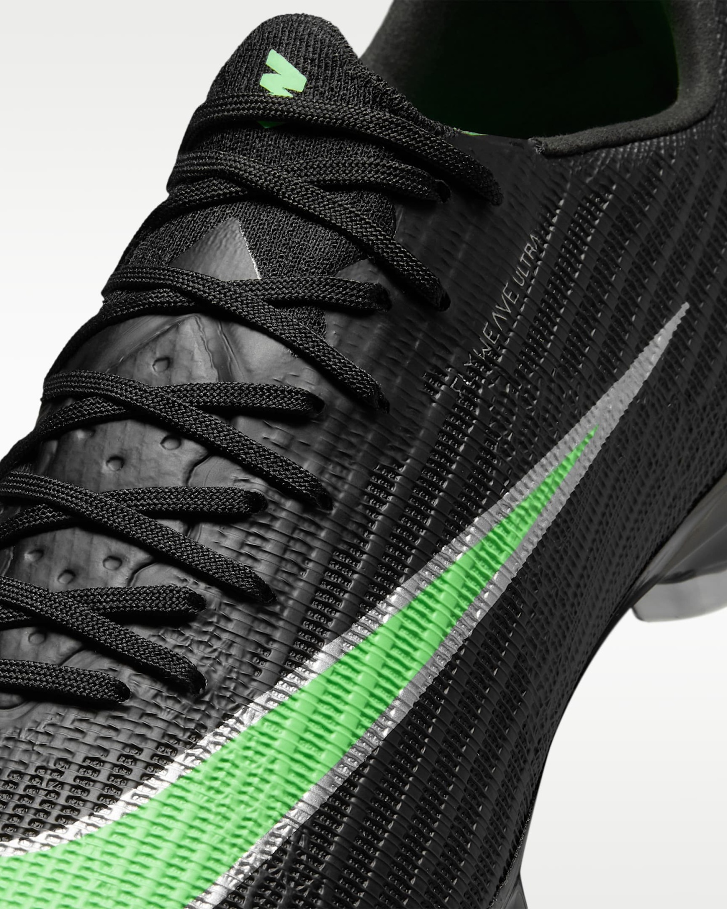 Nike Mercurial Superfly 11 Elite Düşük Bilekli Yumuşak Zemin Kramponu - Siyah/Siyah/Illusion Green