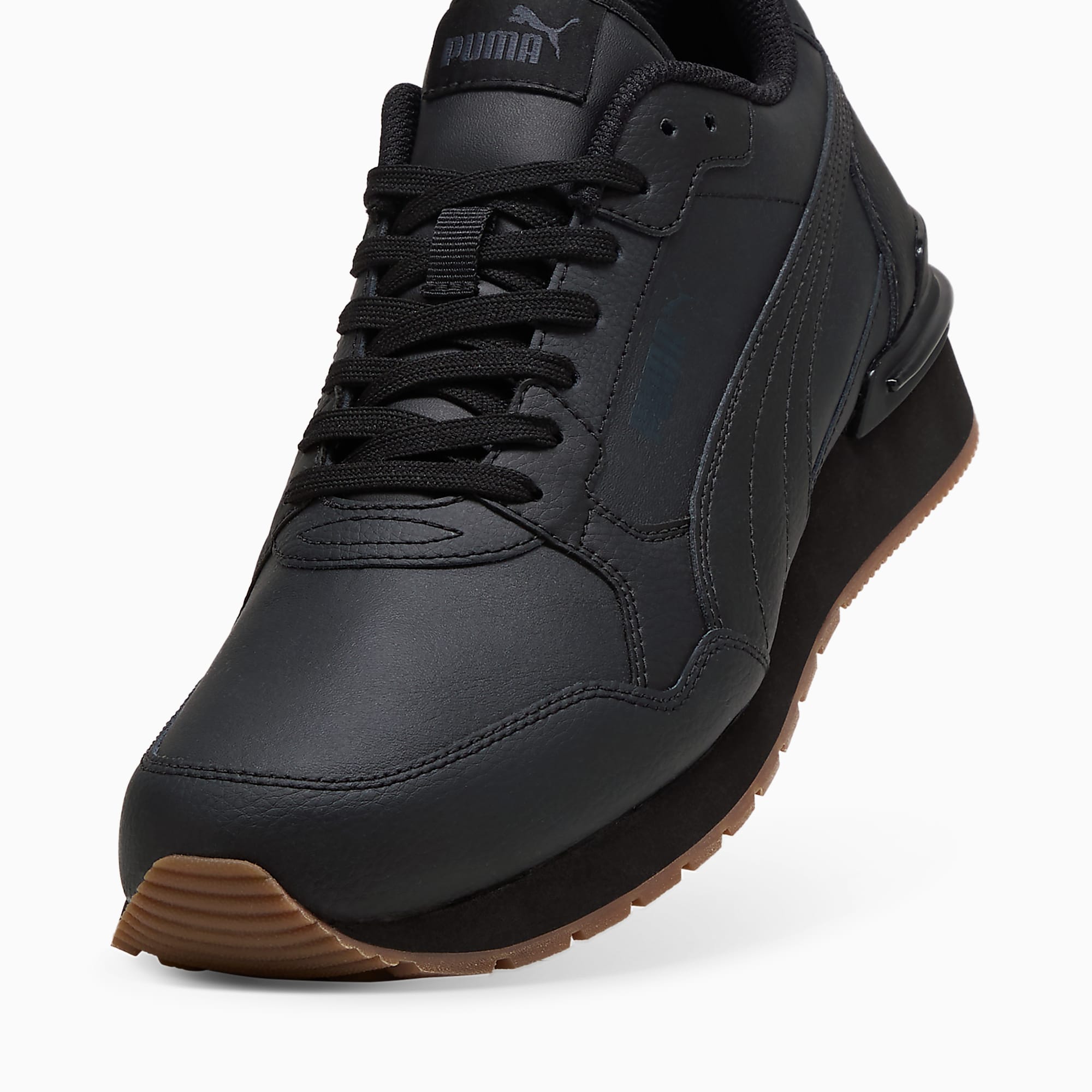 ST Runner v4 UNISEX Ayakkabı - PUMA Black-Strong Gray-Gum - 399068_12 - Görsel 6