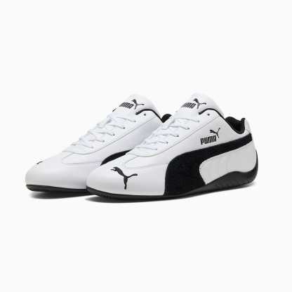 Speedcat LTHR UNISEX Ayakkabı - Puma White-Puma Black - 403175_01 - Görsel 4