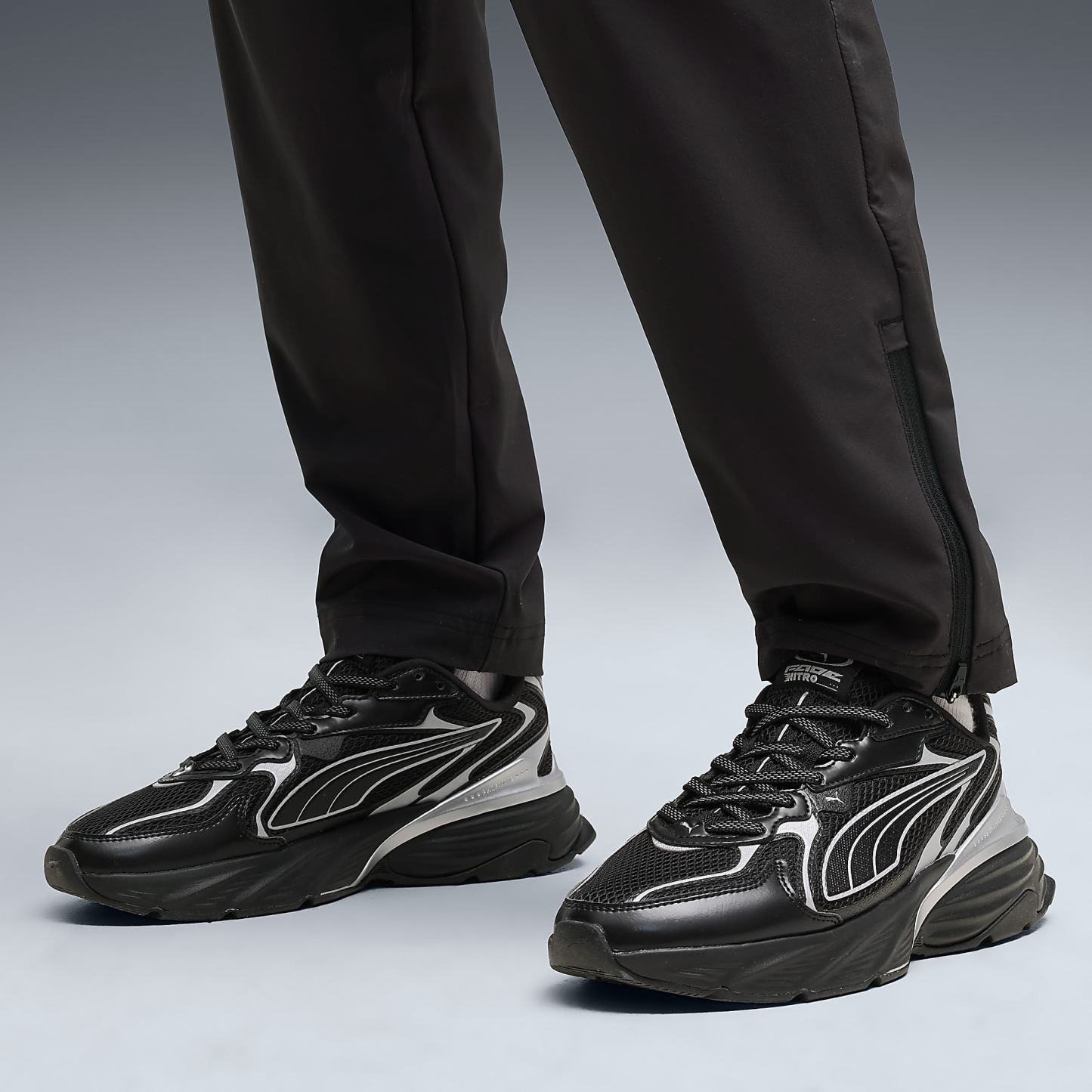 Fade NITRO LS Y2K UNISEX Ayakkabı - Puma Black-Puma Silver - 407000_02 - Görsel 2