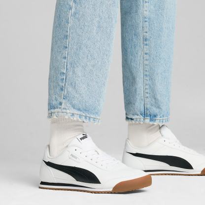 PUMA TURINO II Unisex Spor Ayakkabı - PUMA White-PUMA Black-Cool Light Gray - 397452_02 - Görsel 2