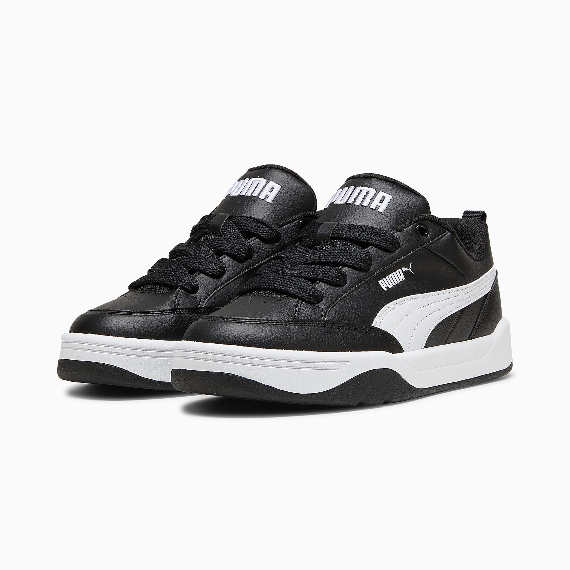 Park Lifestyle Spor Ayakkabı - Puma Black-Puma White - 395084_03 - Görsel 4