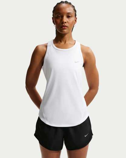 Nike Tempo Dri-FIT Kadın Koşu Atleti - Beyaz