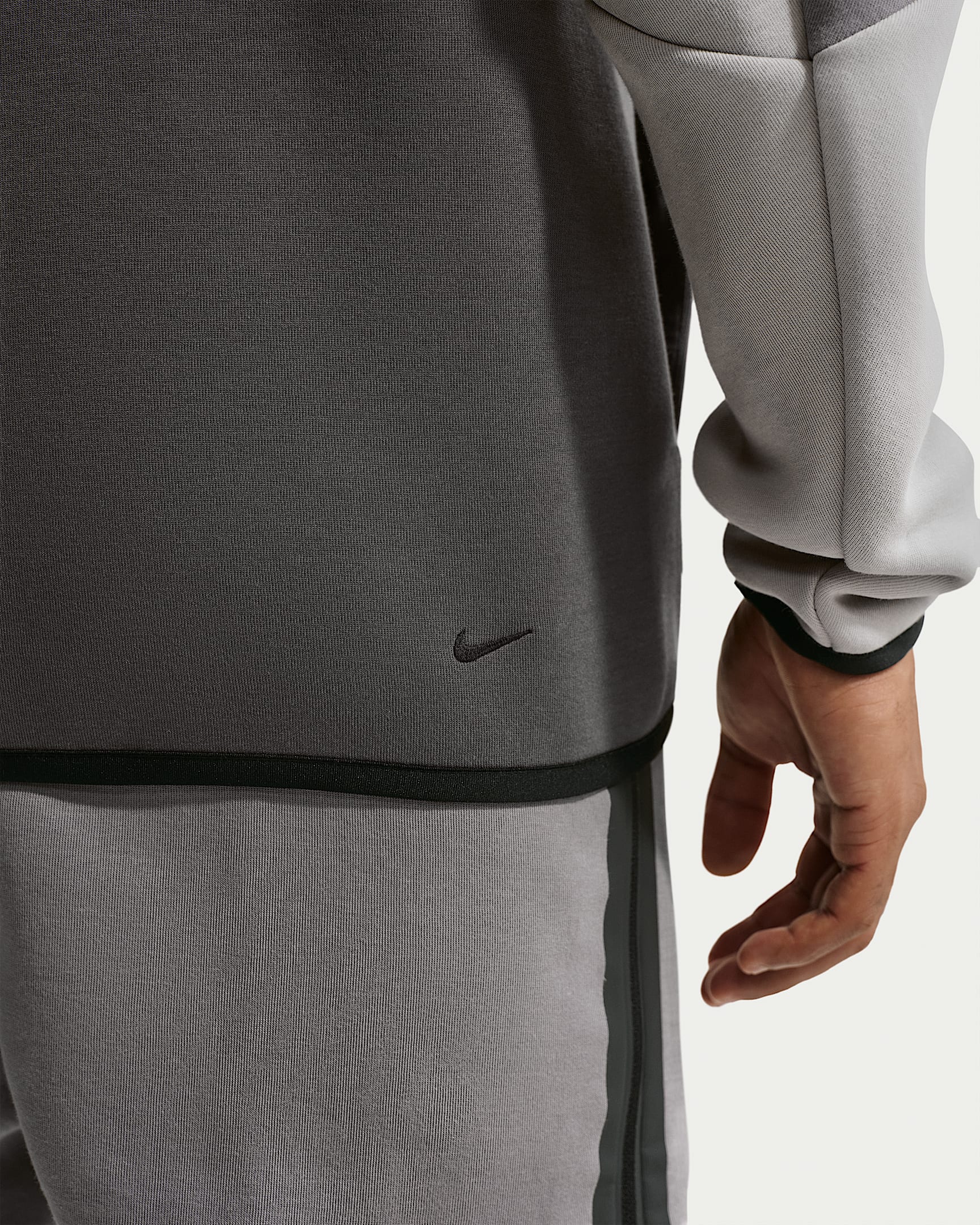 Nike Tech Fleece Windrunner Tam Boy Fermuarlı Erkek Ceketi - Pencil Point/Medium Ash/College Grey/Sapphire