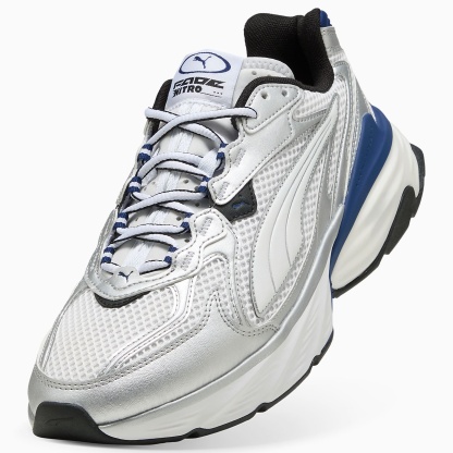 PUMA Fade UNISEX Ayakkabı - PUMA Silver-PUMA White-Blue Jewel - 406203_08 - Görsel 8