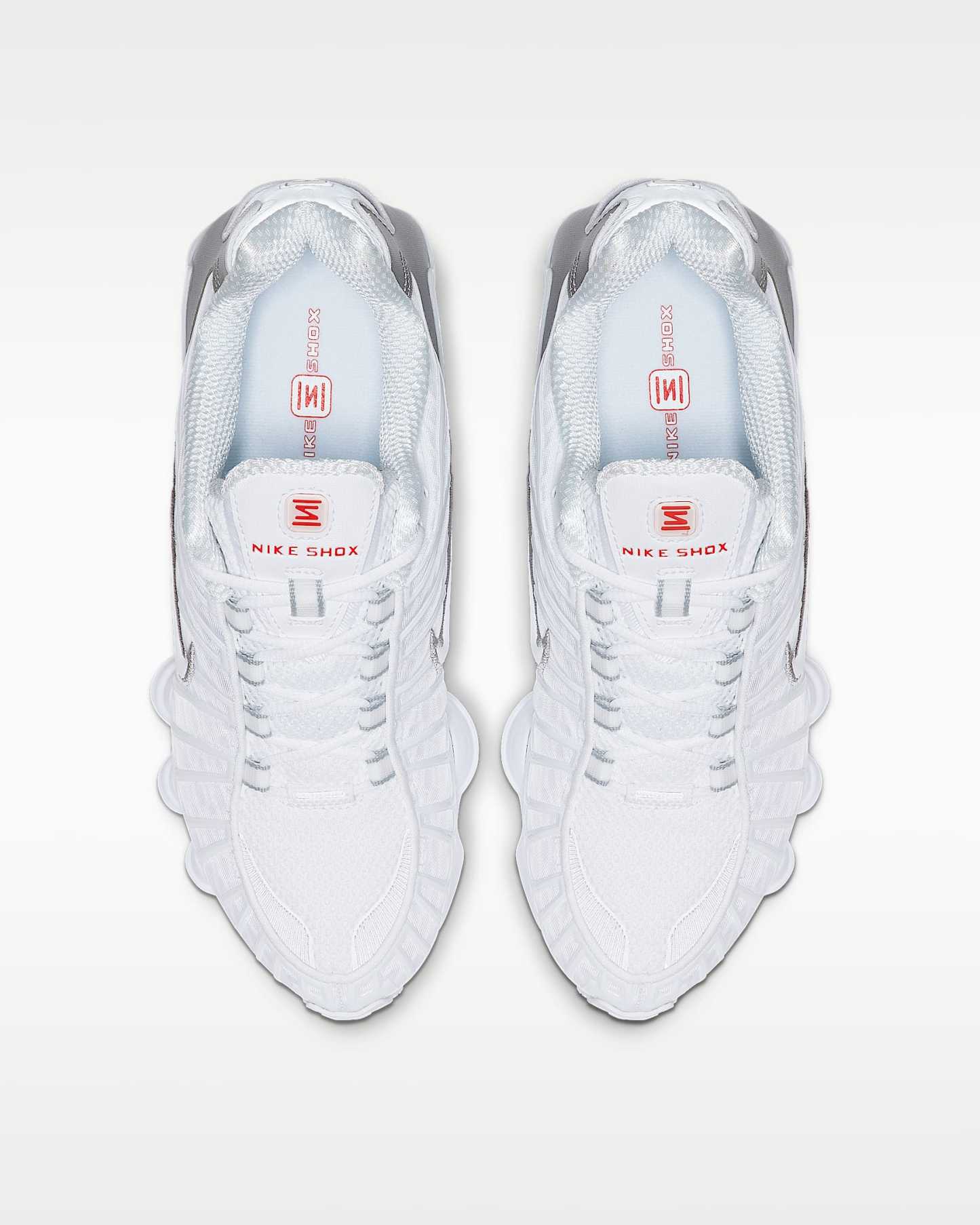 Nike Shox TL Kadın Ayakkabısı - Beyaz/Metallic Silver/Max Orange/Beyaz