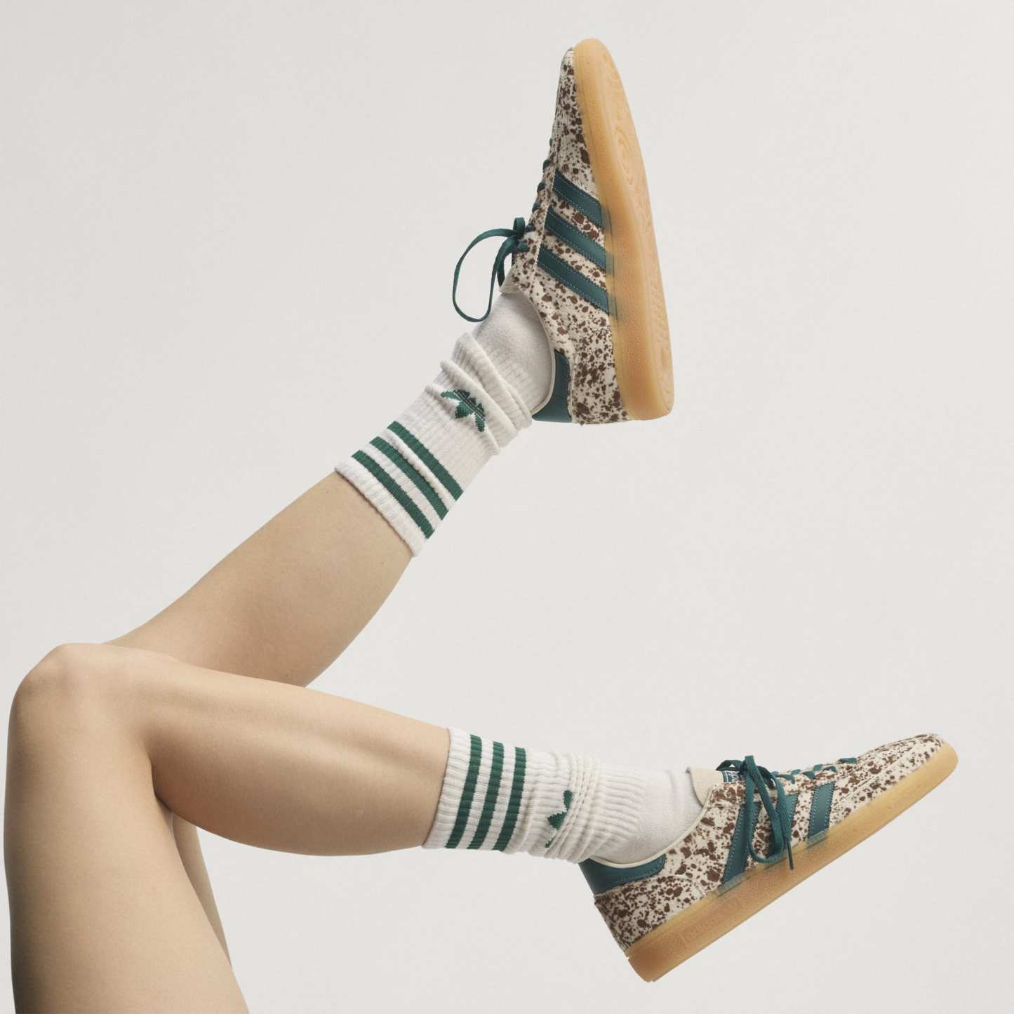 HANDBALL SPEZIAL AYAKKABI - Off White / Rich Green / Dark Brown - KI2181 - Görsel 2