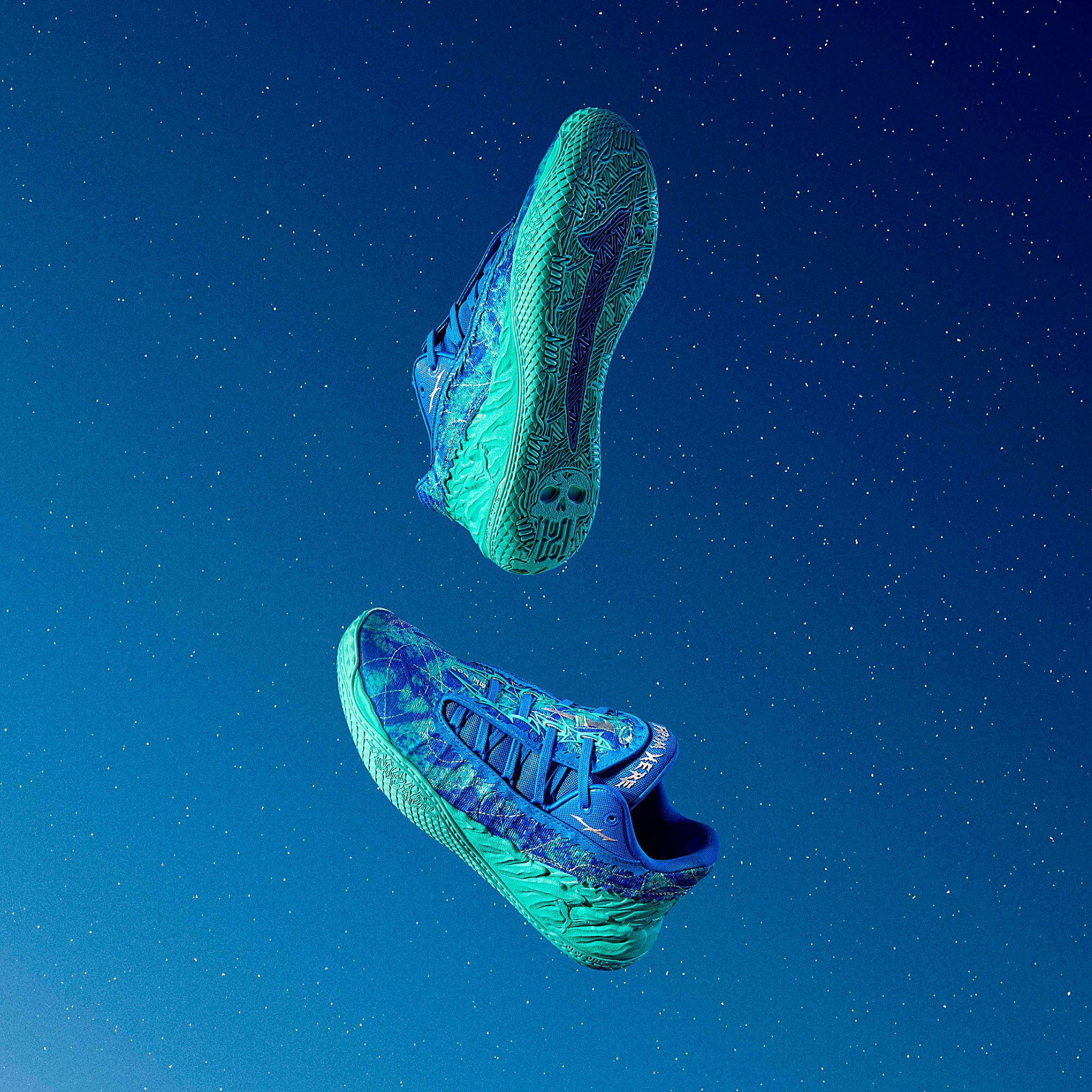 MB.05 Lo Team UNISEX Basketbol Ayakkabısı - Ultra Blue-Intense Mint - 313266_03 - Görsel 9