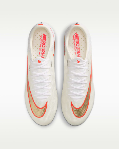 Nike Mercurial Superfly 11 Elite Düşük Bilekli Suni Çim Kramponu - Beyaz/Bright Crimson/Blur