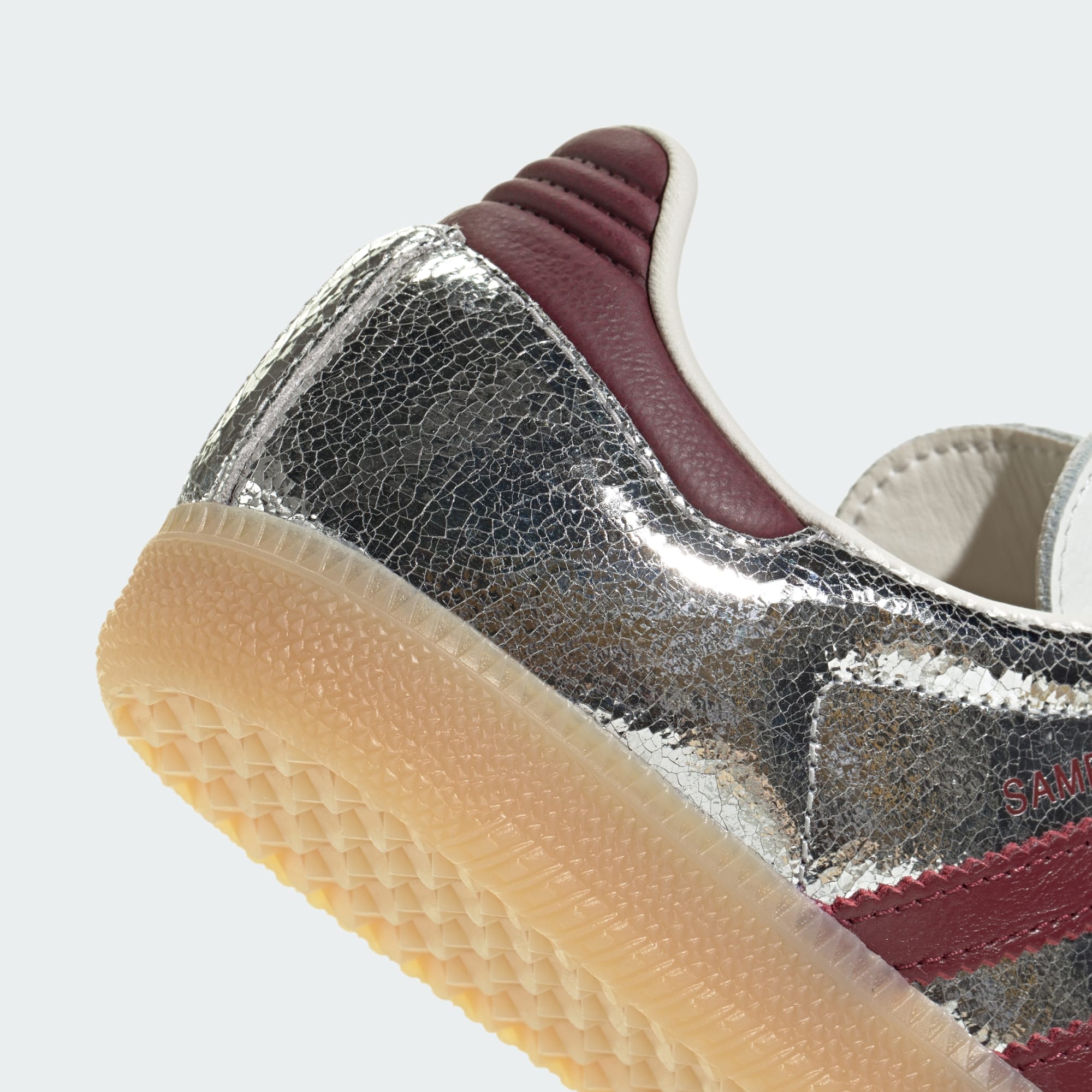 Samba OG Ayakkabı - Silver Metallic / Shadow Red / Core White - KI9386 - Görsel 9