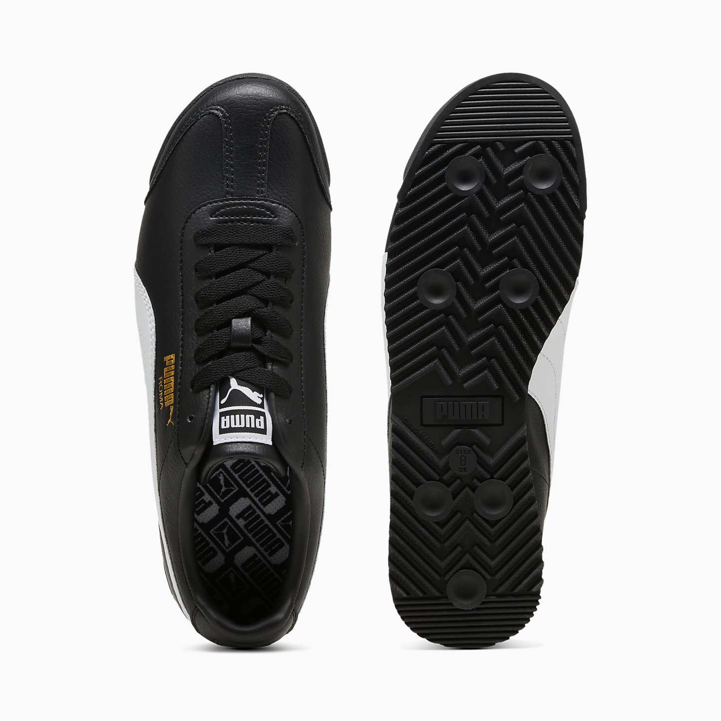 Roma 24 UNISEX Ayakkabı - PUMA Black-PUMA White-Smokey Gray - 396868_02 - Görsel 4