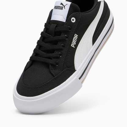 Court CLASSIC VULCANISED FORMSTRIP UNISEX Ayakkabı - Puma Black-Puma White - 396353_03 - Görsel 6