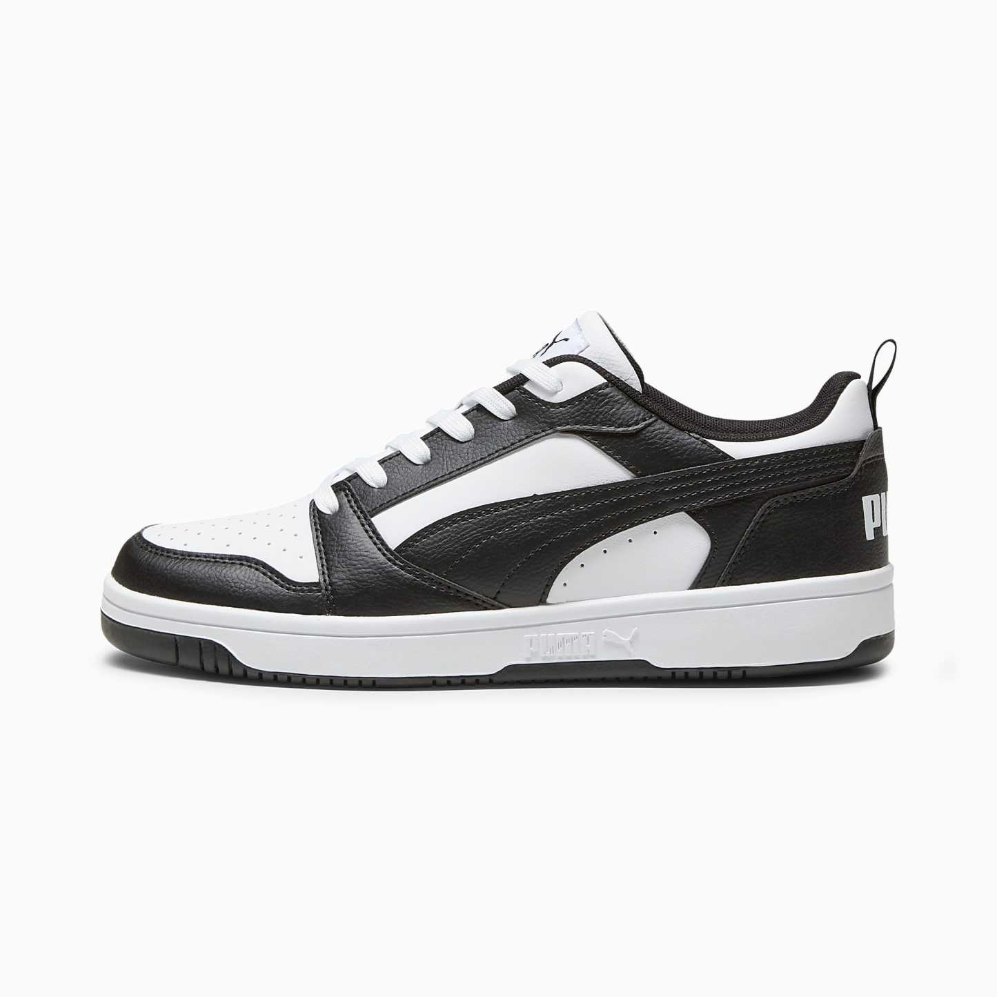 Rebound V6 Low UNISEX Ayakkabı - Puma White-Puma Black-Puma White - 406388_01 - Görsel 1
