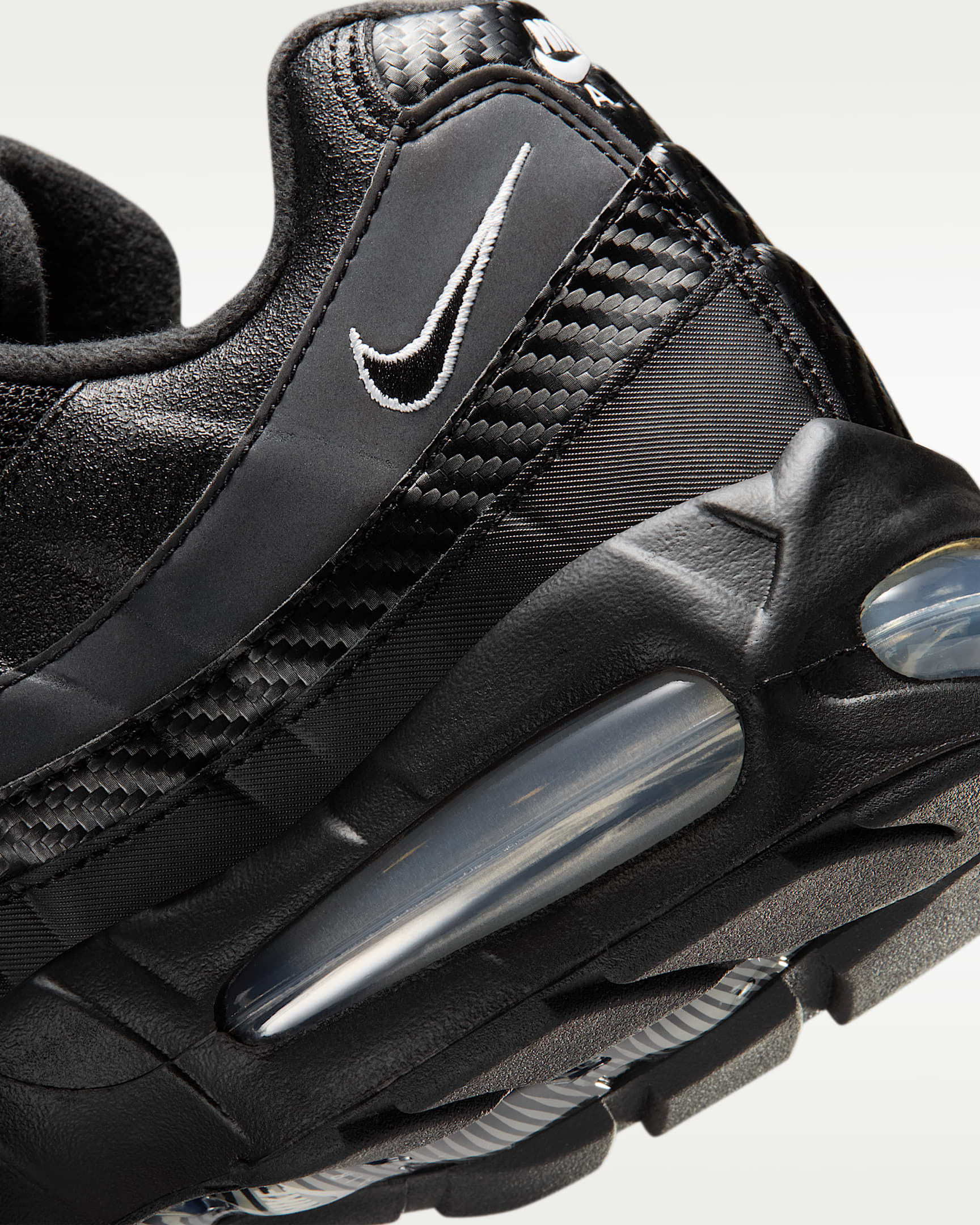 Nike Air Max 95 Big Bubble Erkek Ayakkabısı - Siyah/Metallic Silver/Cool Grey/Beyaz