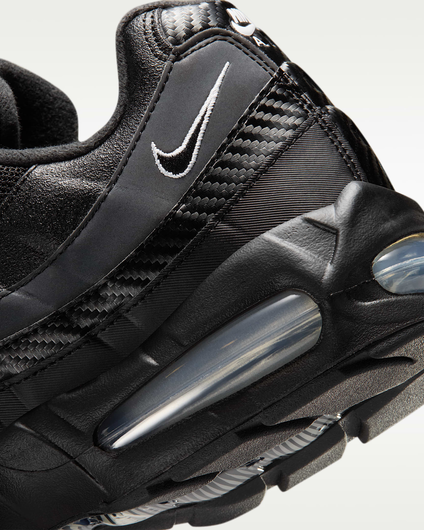 Nike Air Max 95 Big Bubble Erkek Ayakkabısı - Siyah/Metallic Silver/Cool Grey/Beyaz