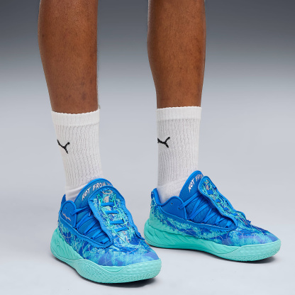 MB.05 Lo Team UNISEX Basketbol Ayakkabısı - Ultra Blue-Intense Mint - 313266_03 - Görsel 2