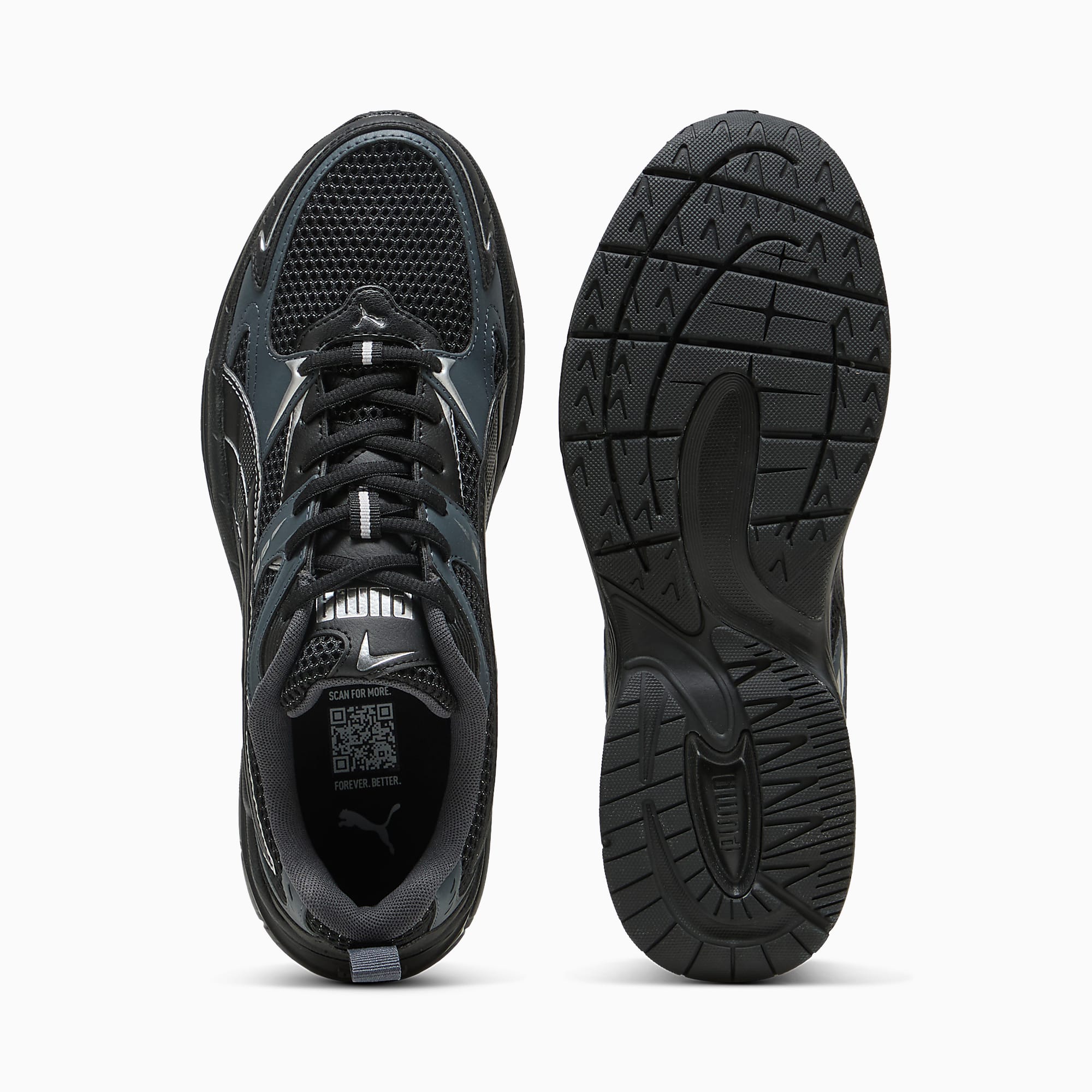 MILENIO Tech 2000 UNISEX Ayakkabı - PUMA Black-Strong Gray-PUMA Silver - 404914_01 - Görsel 4