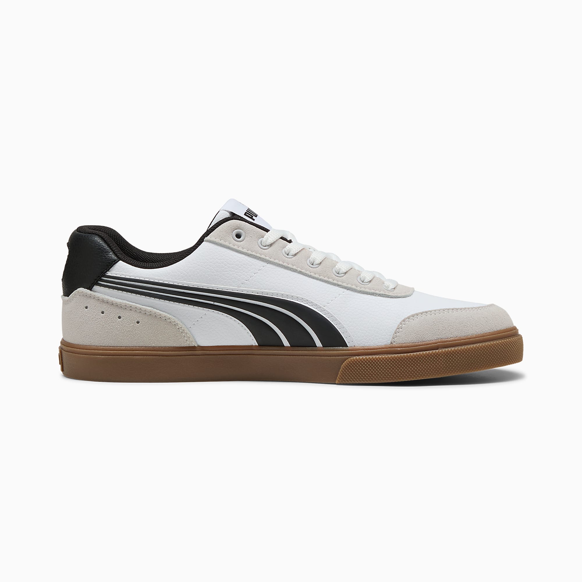 Court Ever UNISEX Ayakkabı - Puma White-Puma Black - 407186_02 - Görsel 5