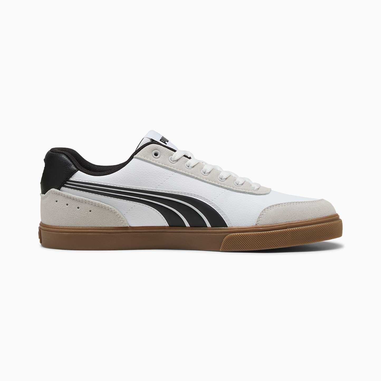 Court Ever UNISEX Ayakkabı - Puma White-Puma Black - 407186_02 - Görsel 5