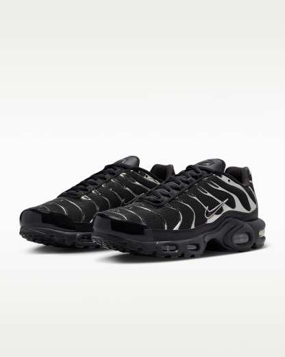 Nike Air Max Plus SE Kadın Ayakkabısı - Siyah/Metallic Silver/Laser Crimson/Off Noir