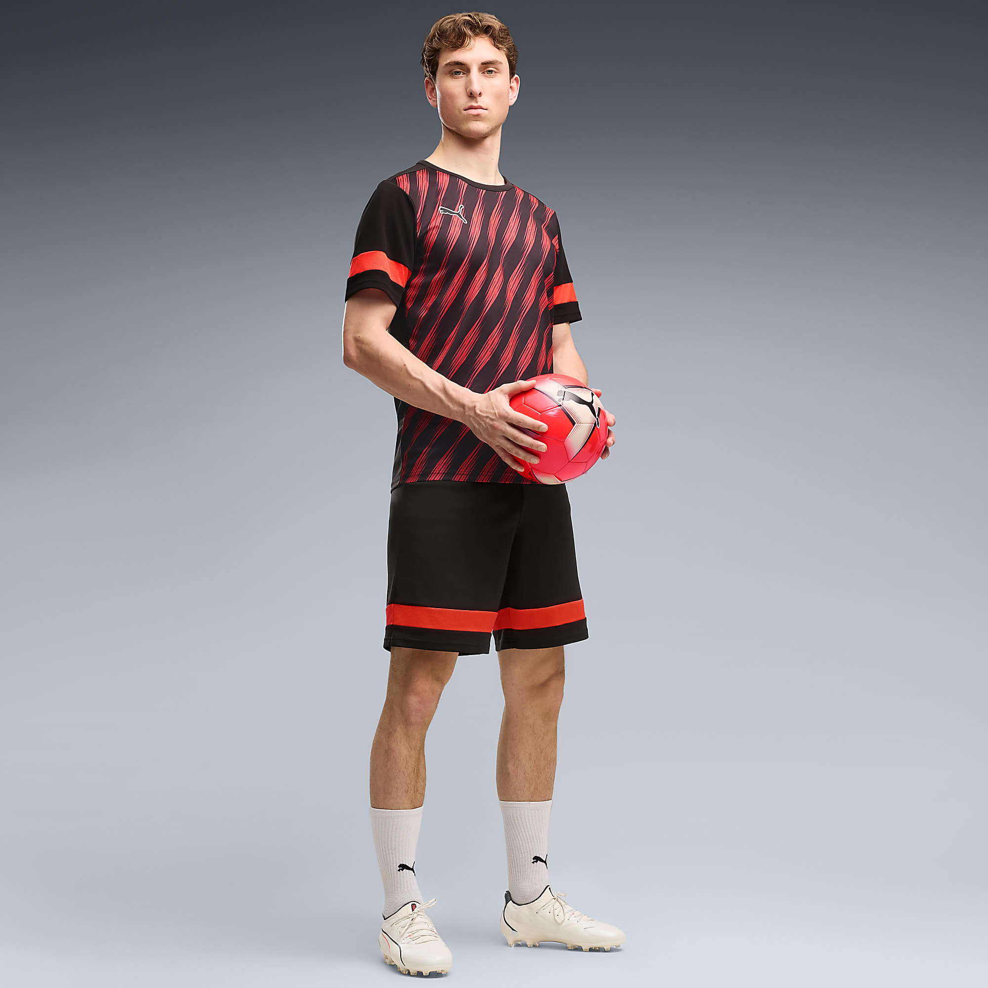 KING 20 ULTIMATE FG/AG UNISEX Krampon - Sugared Almond-PUMA Black-Ultra Red - 109345_01 - Görsel 3