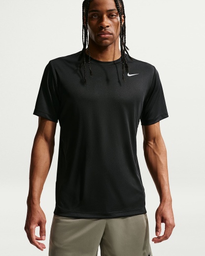 Nike Dri-FIT Erkek Antrenman Tişörtü - Siyah/Matte Silver