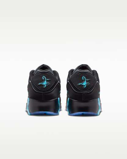 Nike Air Max 90 Premium "Scorpion" Erkek Ayakkabısı - Siyah/Gamma Blue/Ice/Chrome