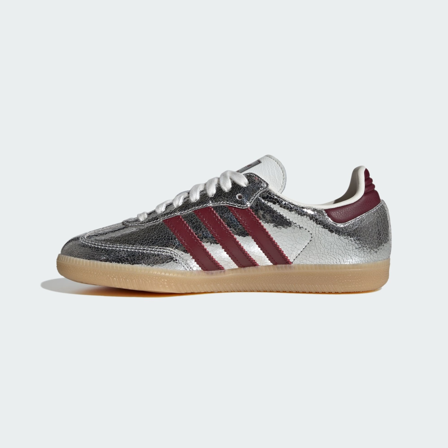 Samba OG Ayakkabı - Silver Metallic / Shadow Red / Core White - KI9386 - Görsel 6
