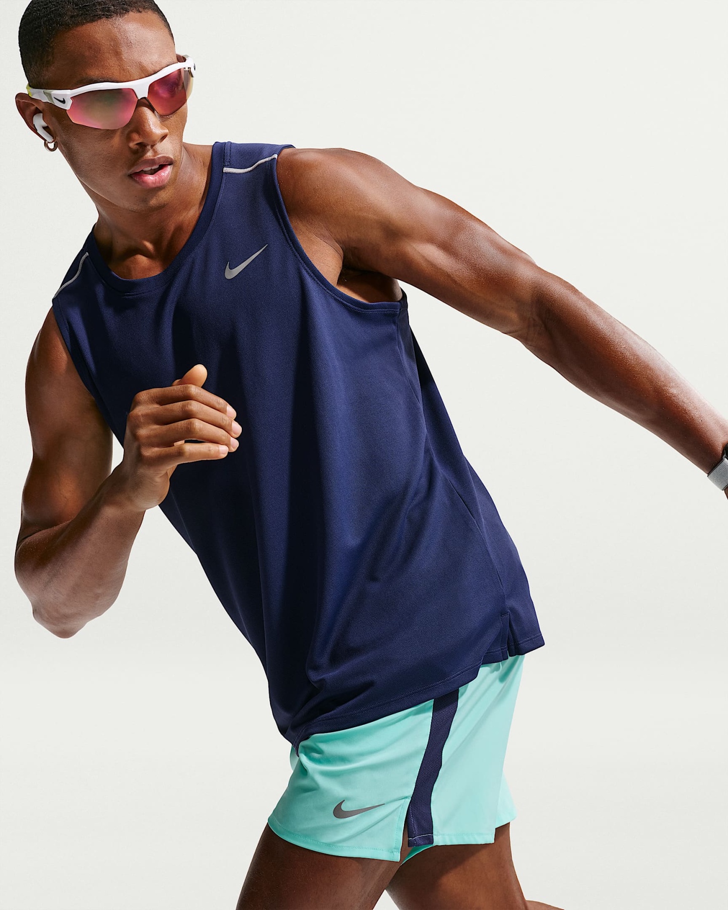 Nike Miler Dri-FIT Erkek Koşu Atleti - Midnight Navy