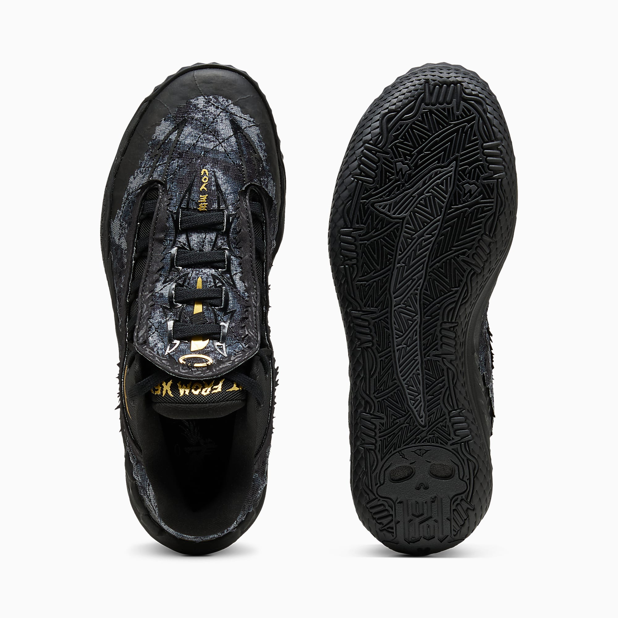 MB.05 Lo Team UNISEX Basketbol Ayakkabısı - PUMA Black-Moody Gray - 313266_04 - Görsel 6