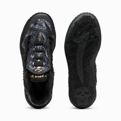 MB.05 Lo Team UNISEX Basketbol Ayakkabısı - PUMA Black-Moody Gray - 313266_04 - Görsel 6