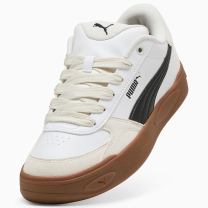 Park LIFESTYLE II UNISEX Ayakkabı - PUMA White-PUMA Black-Vapor Gray - 407156_03 - Görsel 6