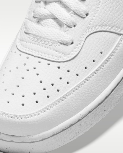 Nike Court Vision Low Next Nature Kadın Ayakkabısı - Beyaz/Beyaz/Beyaz