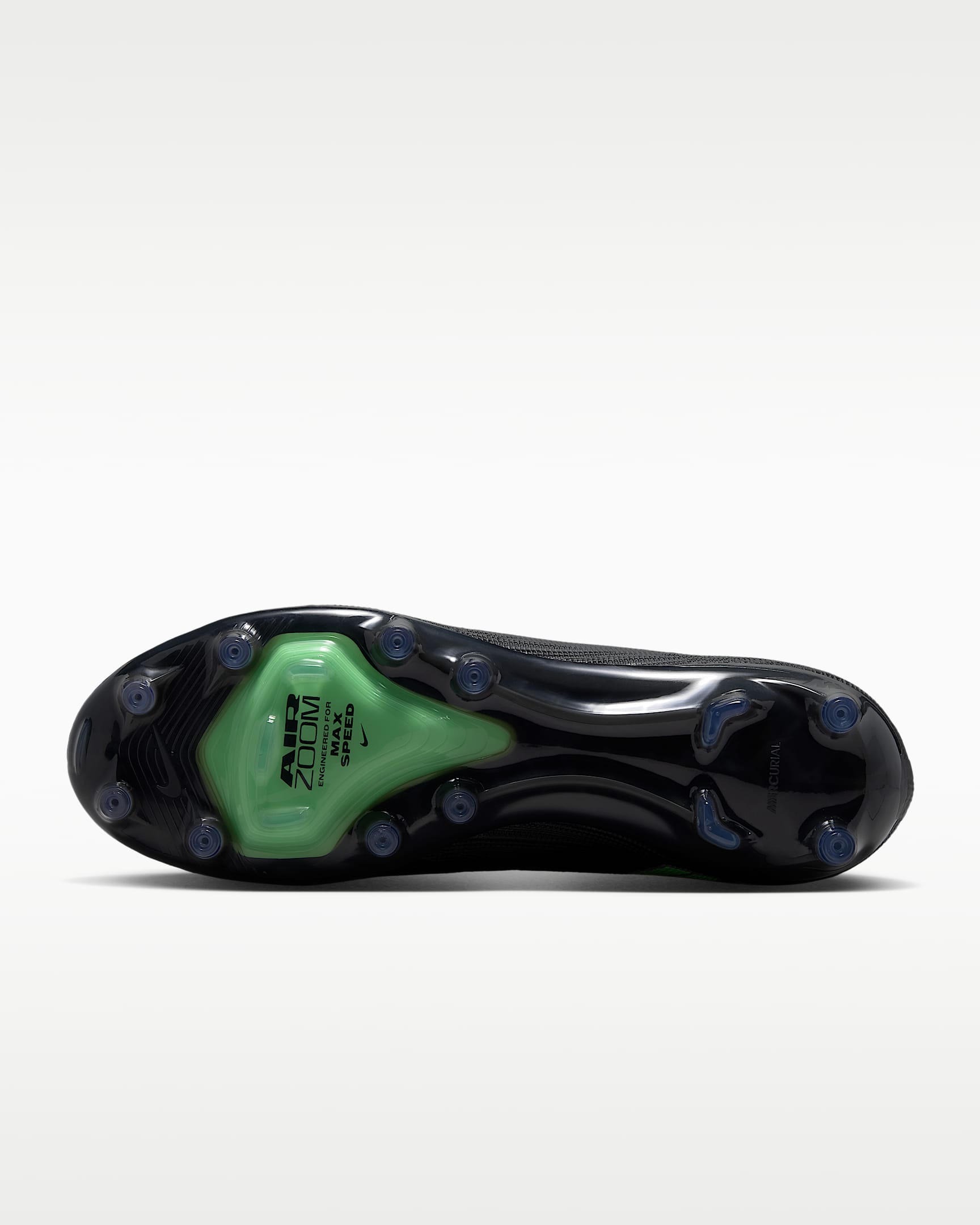 Nike Mercurial Superfly 11 Elite Düşük Bilekli Suni Çim Kramponu - Siyah/Siyah/Illusion Green