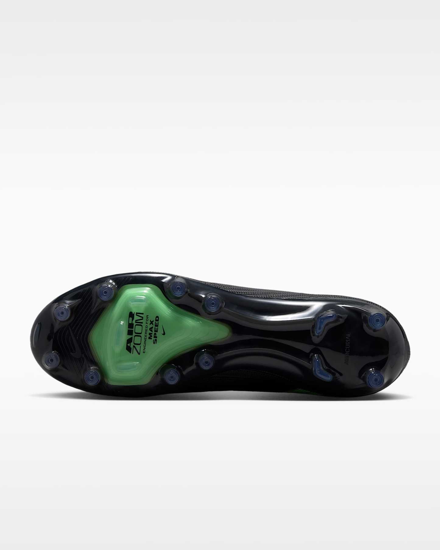 Nike Mercurial Superfly 11 Elite Düşük Bilekli Suni Çim Kramponu - Siyah/Siyah/Illusion Green