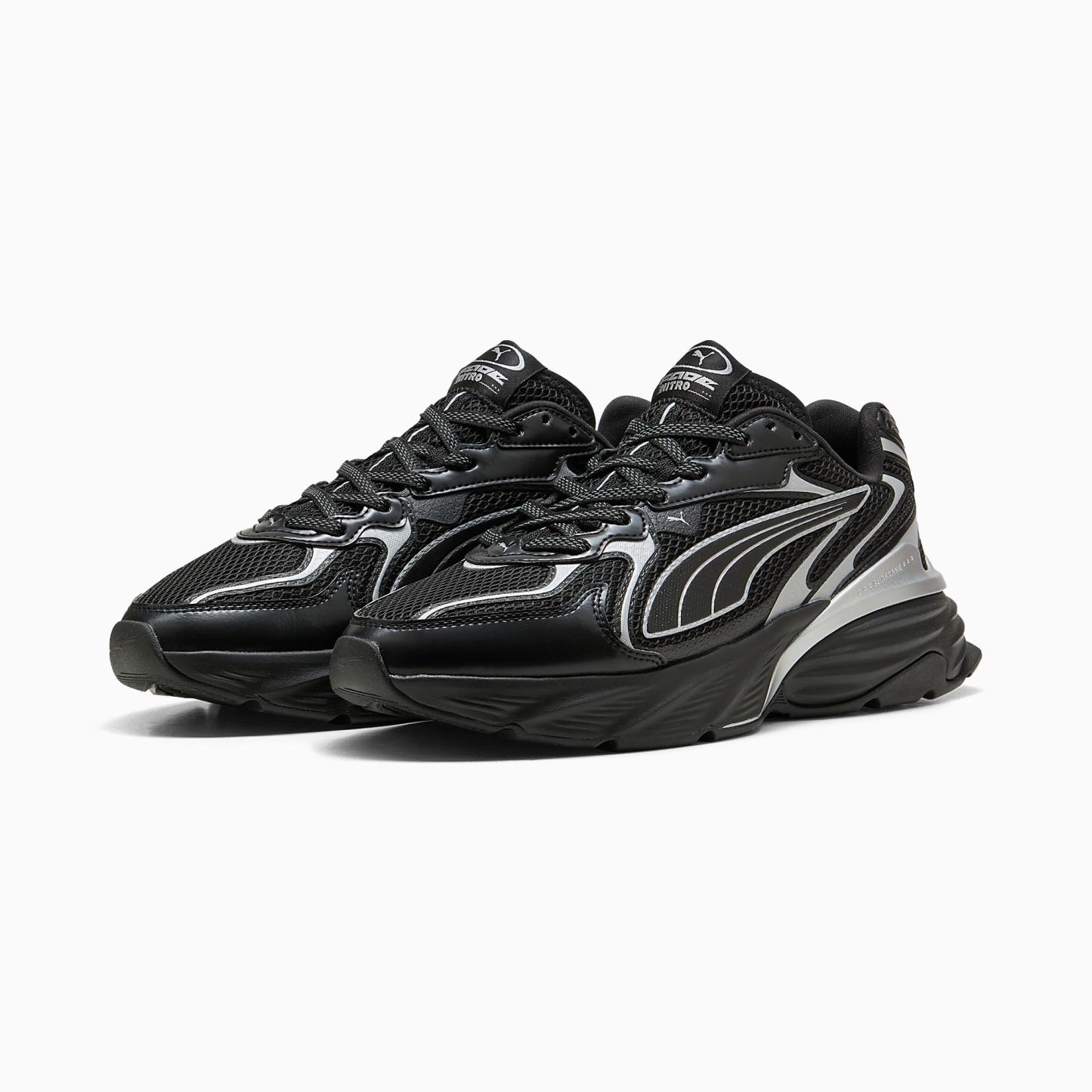 Fade NITRO LS Y2K UNISEX Ayakkabı - Puma Black-Puma Silver - 407000_02 - Görsel 4
