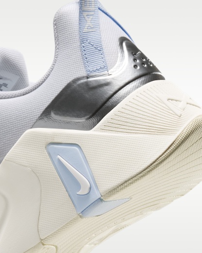 Nike Free Metcon 7 Kadın Antrenman Ayakkabısı - Beyaz/Hydrogen Blue/Metallic Silver/Beyaz