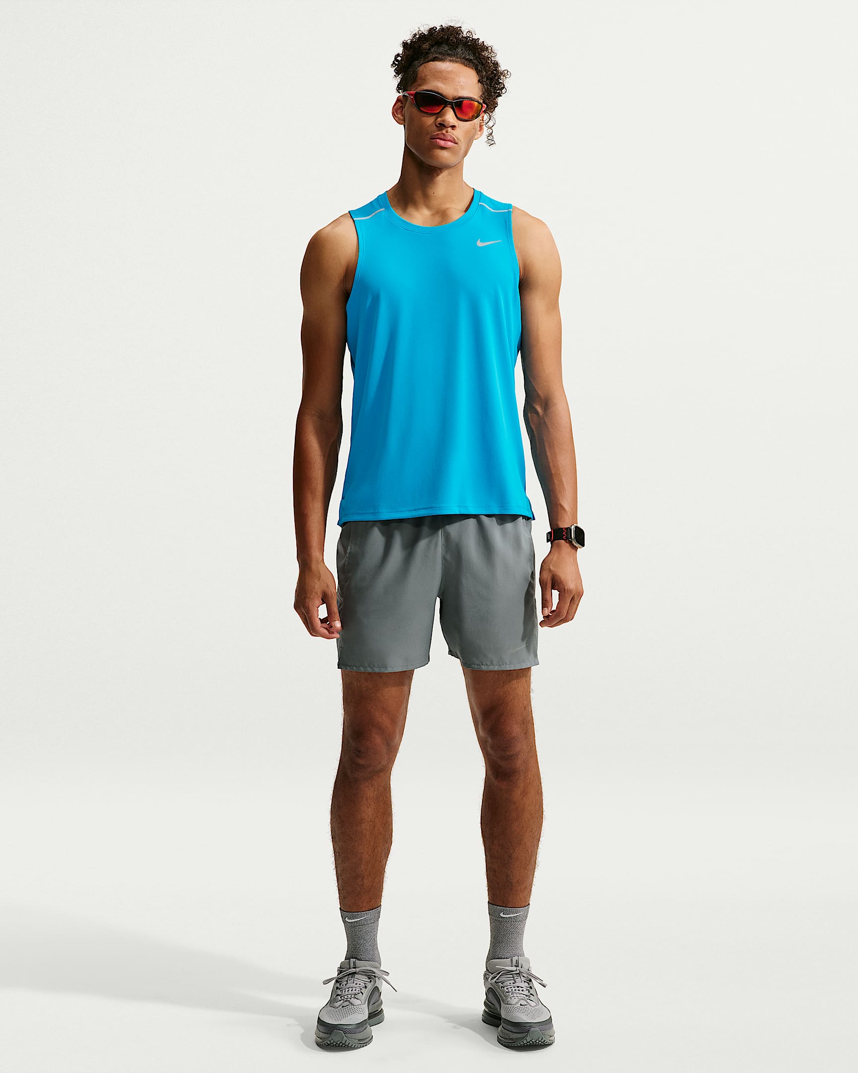 Nike Miler Dri-FIT Erkek Koşu Atleti - Light Current Blue